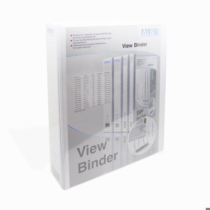 CLASSEUR A4 PVC PERSONNALISABLE ALGO - 4cm