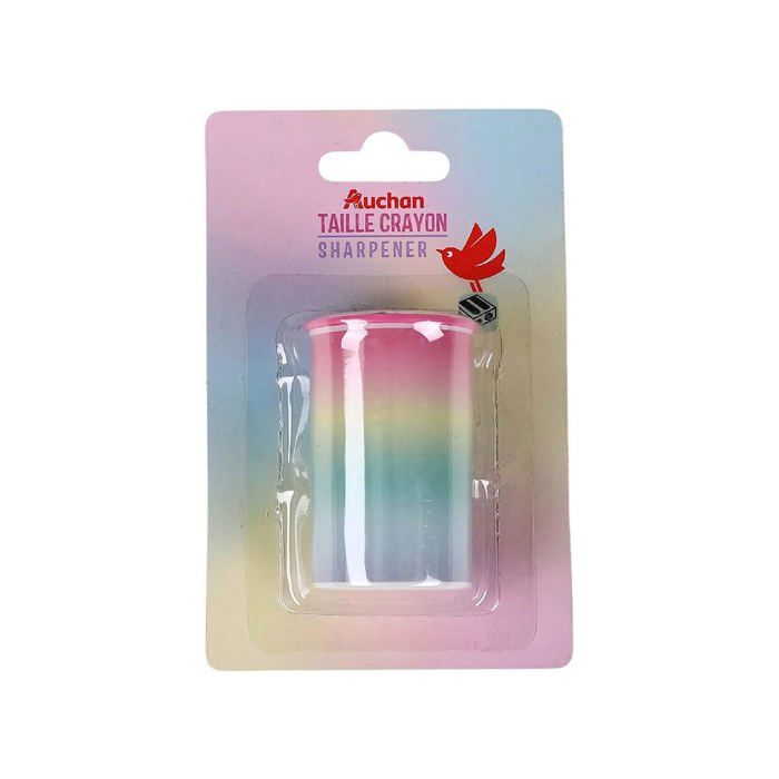 Taille-crayon 2 trous - AUCHAN - Canette - Multicolore - Pour enfants - Fille