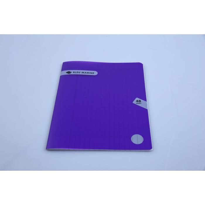 Cahier piqué en polypropylène transparent – 48 pages – quadrillage 10x10 – format A5 – 60g – BM