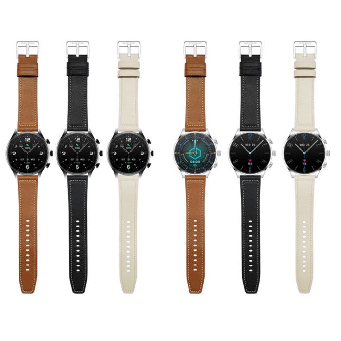 Black Shark Strap - Leather
Black / White / Brown