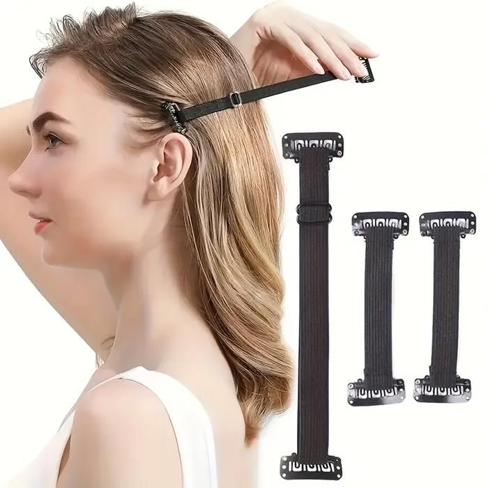 Bandes Cheveux - GENERIC - Lifting Visage - 3 Pièces Invisibles - Clips Sécurisés - Design Ergonomique