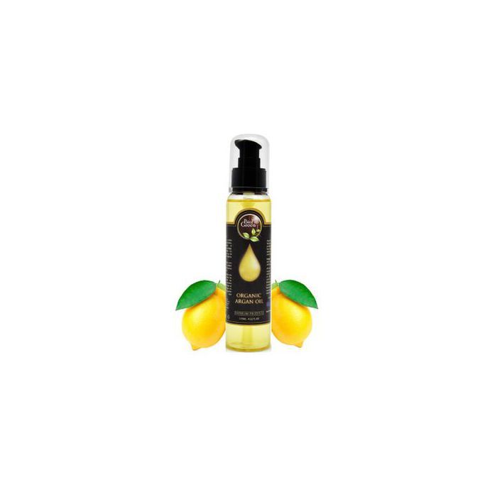 Bio Pro Green Huile d'Argan citron 100% Pure, Naturelle, Pressée à Froid - Huile Argan Cheveux Visage Corps