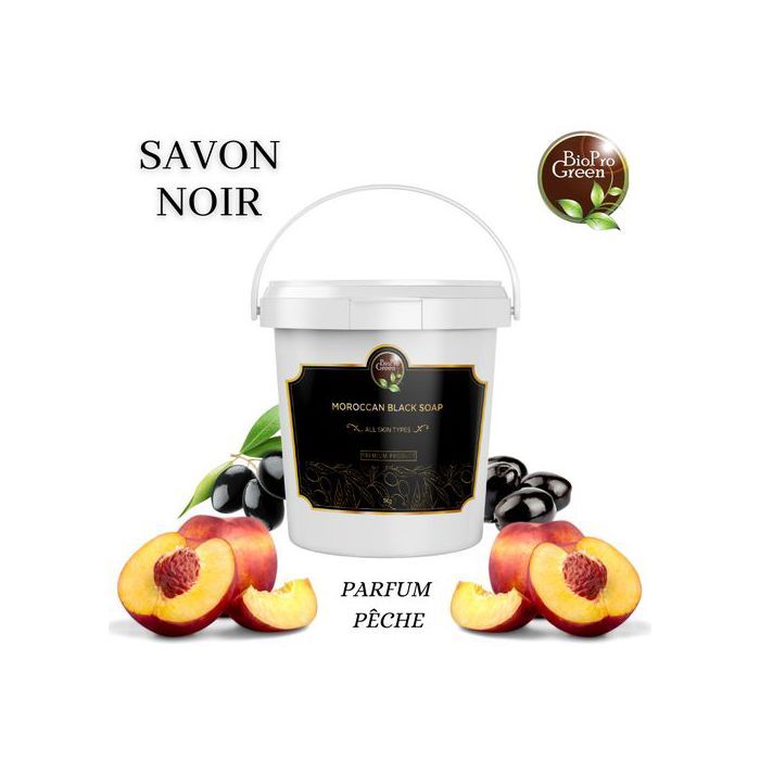 Bio Pro Green Savon noir marocain Pêche sabone beldi
