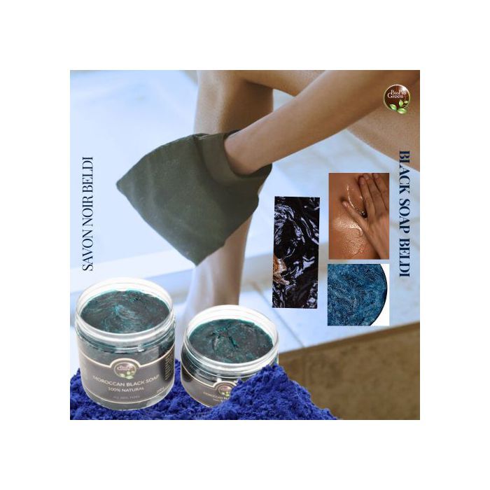 Gommage - BIO PRO GREEN - Savon noir traditionnel - 200g - Exfoliation naturelle - Hydratation intense