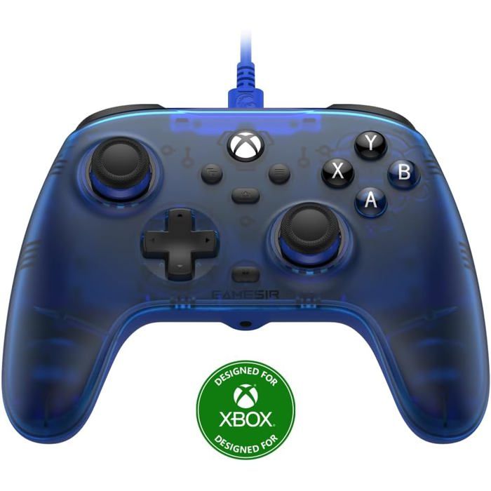 Manette de jeu - GAMESIR - T7 Blue - Filaire - Vibration intégrée - Compatible Xbox/PC