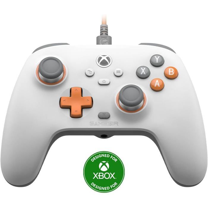 Manette de jeu - GAMESIR - T7 White - Compatible Xbox et PC - Filaire - Vibration intégrée