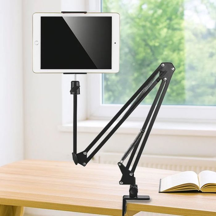 Support Articule Universel pour Tablette & Smartphone – Rotation 360° et Ajustement Multi-Angles