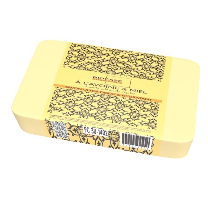 Savon solide - Avoine & Miel - Hypoallergénique - Pour tous types de peau - Nourrissant