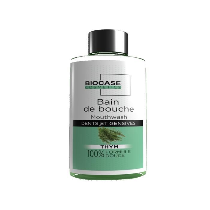 Bain de bouche - Biocase Cosmetics - Thym - 250 ml - Sans alcool - Pour peaux sensibles