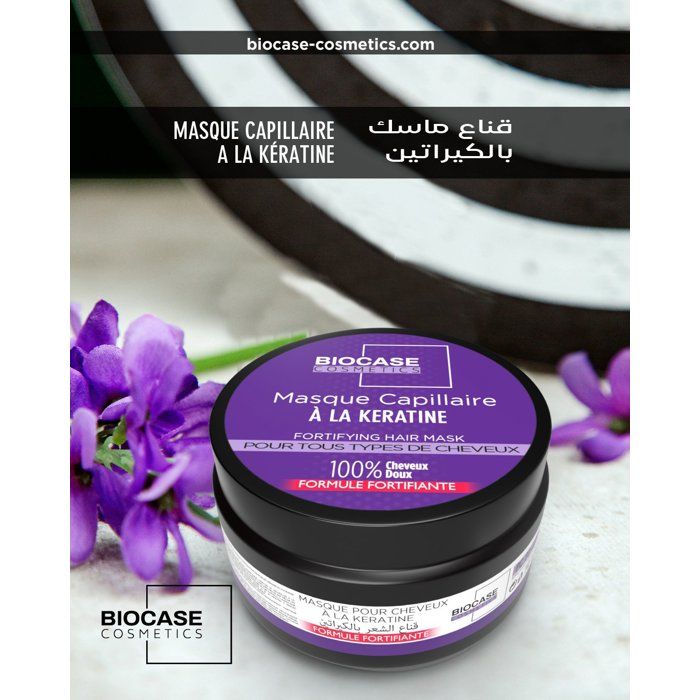 Biocase Cosmetics-MASQUE CAPILLAIRE - FORTIFIANT KERATINE