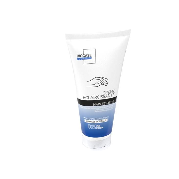 Crème éclaircissante pour les mains - Biocase Cosmetics - 75ml - Sans parabène - Texture crème