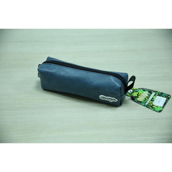 Trousse cylindrique zippée en similicuir