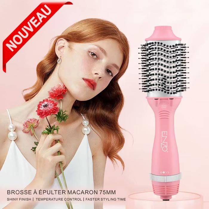 Brosse Sèche-Cheveux Lissante  3 en 1 Volumisante Rotative à Air Chaud Professionnel EN-6210