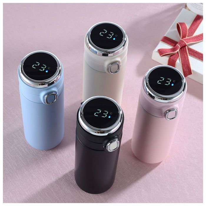 Thermos inox grande capacité, style sportif, isolation double couche, longue conservation, Couleur aléatoir