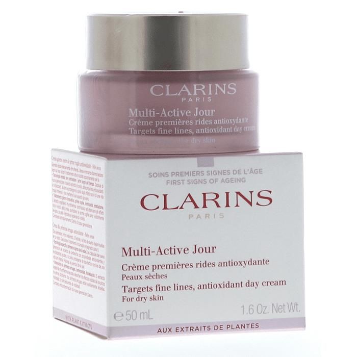 Crème journalière multi-active Clarins pour peaux sèches 1,6 oz 50 ML