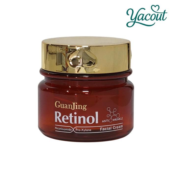 GuanJing Retinol Facial Cream 50 g – Hydratante, Lissante, Éclat