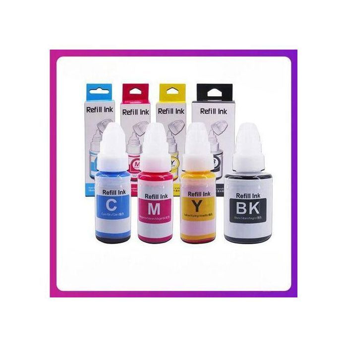 Kit d'encre de colorant de recharge GL-490 compatible pour l'encre d'imprimante