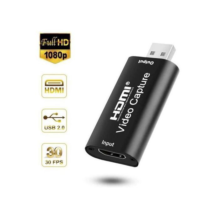 hdmi video capture HD 1080P, HDMI vers USB 2.0 Youtube OBS, Live, stream