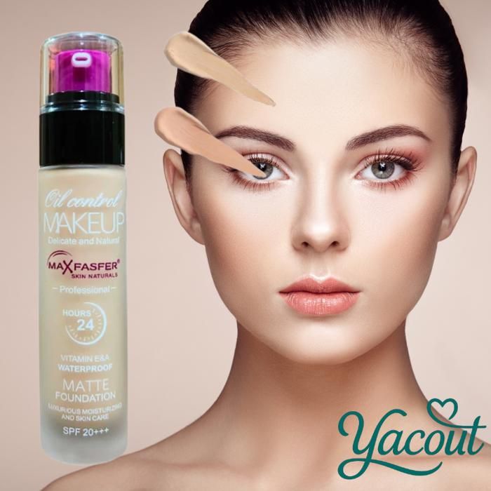 - Fond de teint MaxFasfer – Fini mat, vitamines E & A