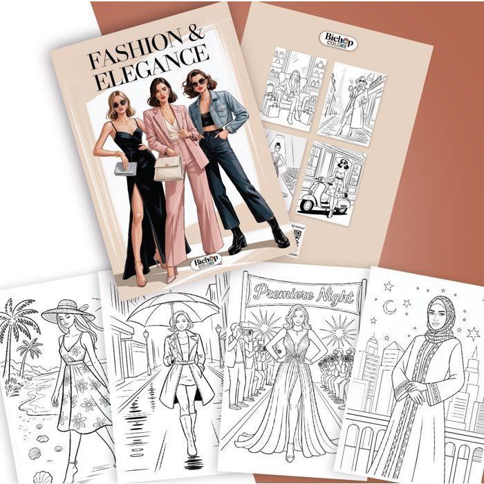 LIVRE DE COLORIAGE Fashion & Elegance