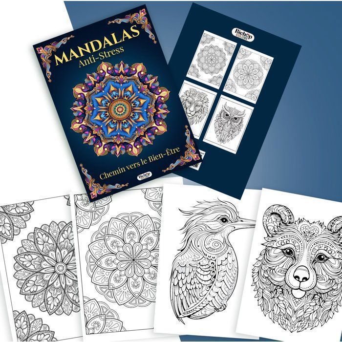 LIVRE DE COLORIAGE Mandalas Anti-Stress