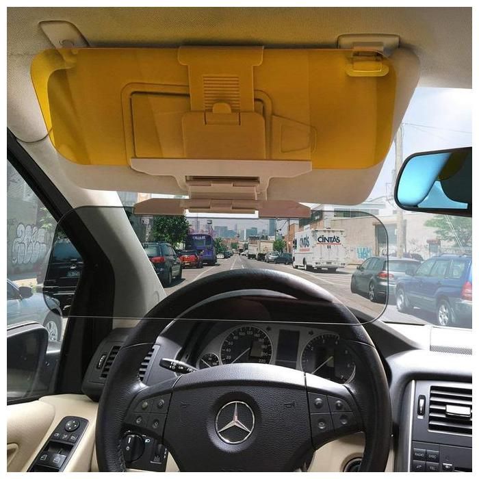 Pare-soleil de voiture - GENERIC - Extenseur anti-éblouissement - Teinté - Conduite de jour et nuit - Plastique