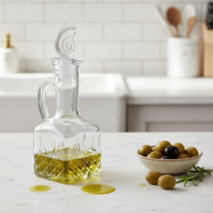 Huilier en verre - AYA HOME - BH - 250 ml - Design chic - Bouchon anti-goutte - Poignée ergonomique