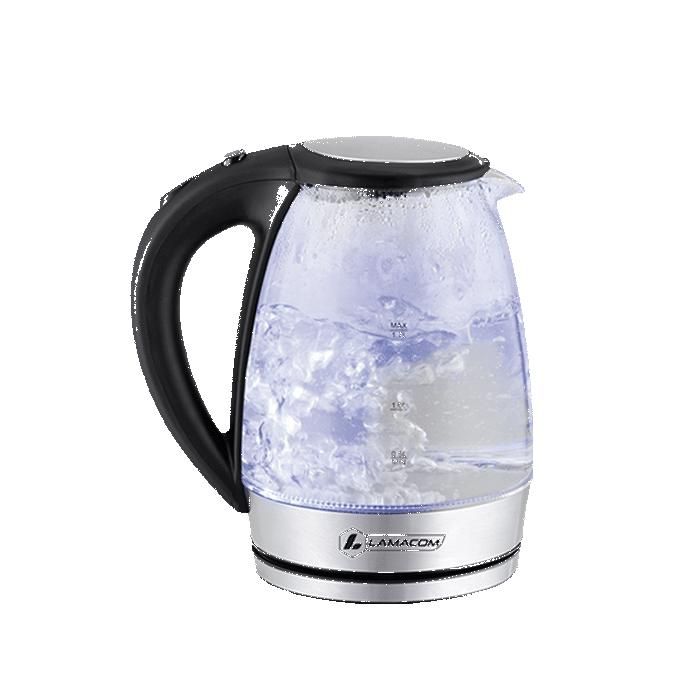 Lamacom Bouilloire Électrique En Verre Capacité Maximale 1.7L