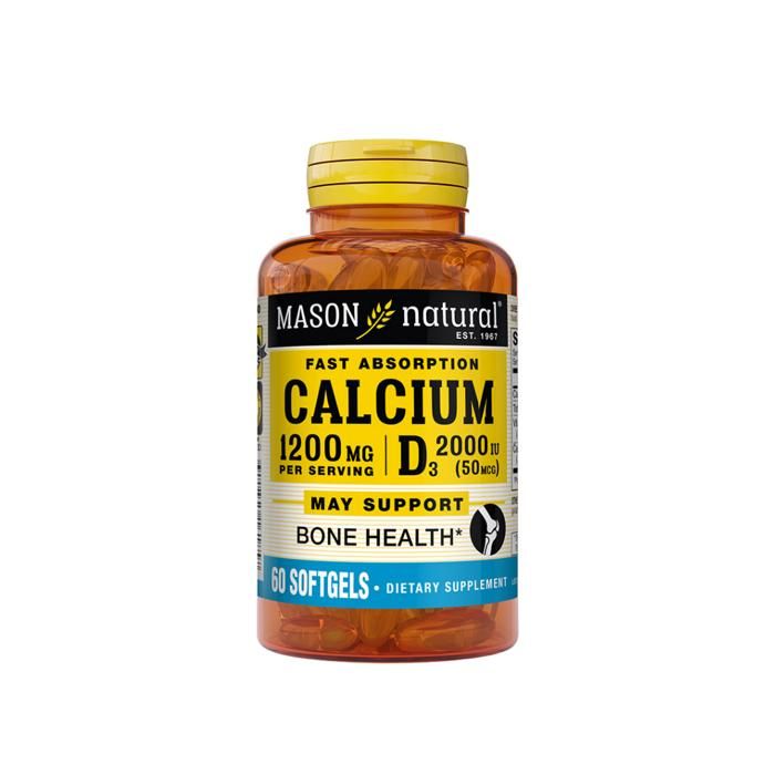 Mason Natural Calcium + Vitamine D3 60 Softgels 1618-60