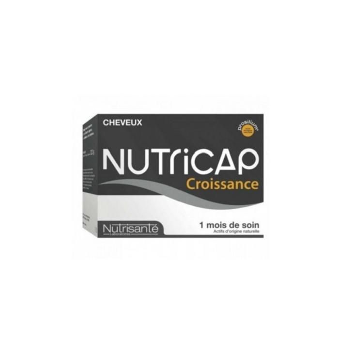 Complément alimentaire - NUTRICAP - Anti-chute - 30 gélules - Silice - Vitamines B - Zinc