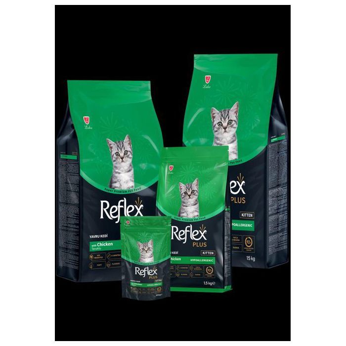 Nourriture pour chaton - REFLEX PLUS - Poulet - Super premium - Moins de 1 kg - Croquettes