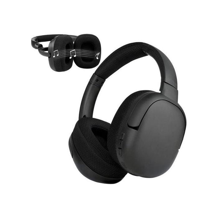 Casque Bluetooth 2-en-1 avec Haut-Parleur, Micro HD, 45H d'Autonomie et Carte Micro SD - Noir