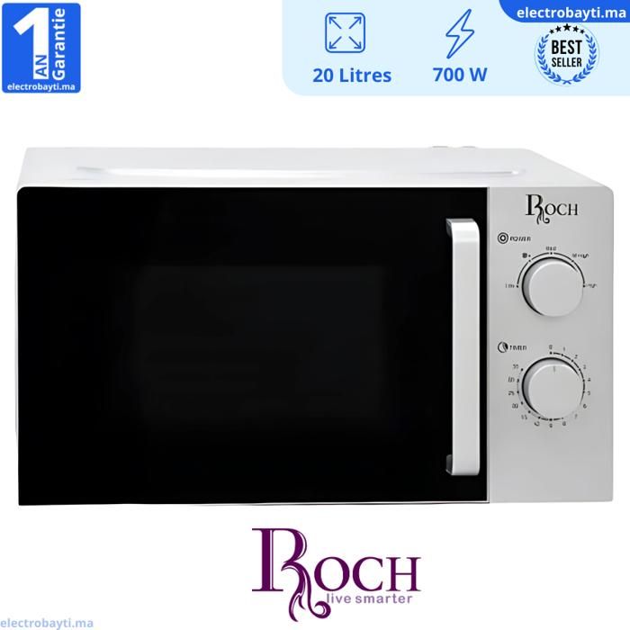 Roch - Micro ondes - 20L - 700W - Plusieurs niveaux de puissance