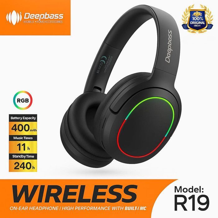 Casque Bluetooth Stéréo 5.3 batterie 11 heures avec micro d'Appels et de Musique et sport - Noir