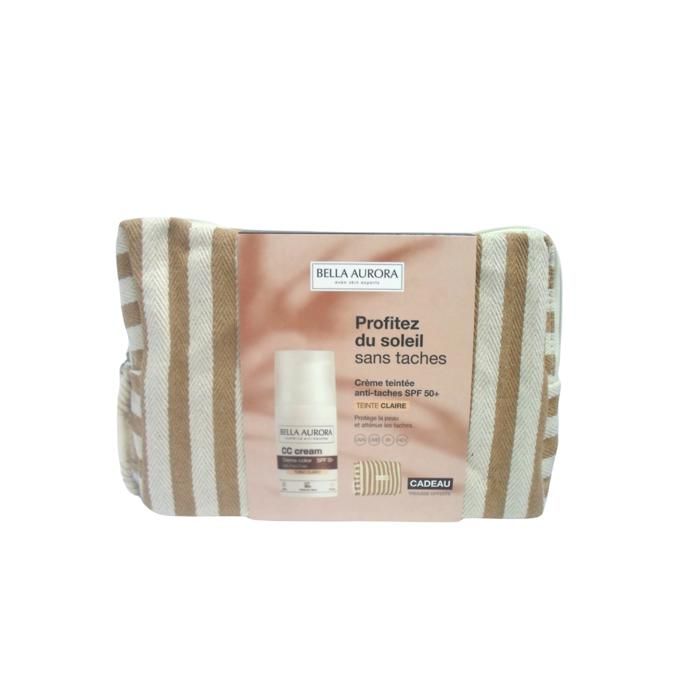 Bella Aurora CC Creme Clair Spf50+ 30ml Avec Trousse Offerte