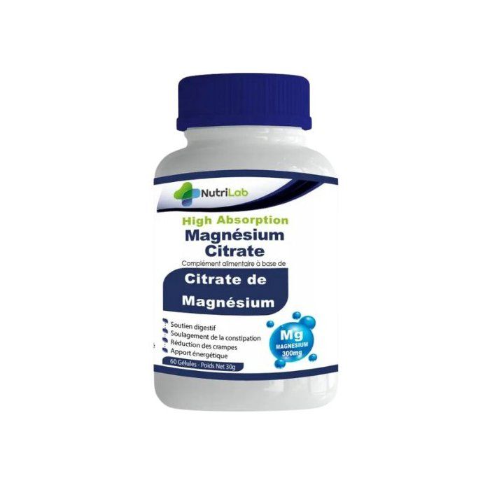 Nutrilab Magnesium Cirate 300mg 60 Gelules