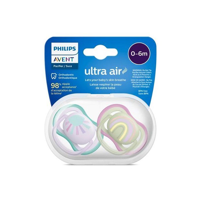 Avent Sucette Ultra Air 0-6m Girl Scf085/59