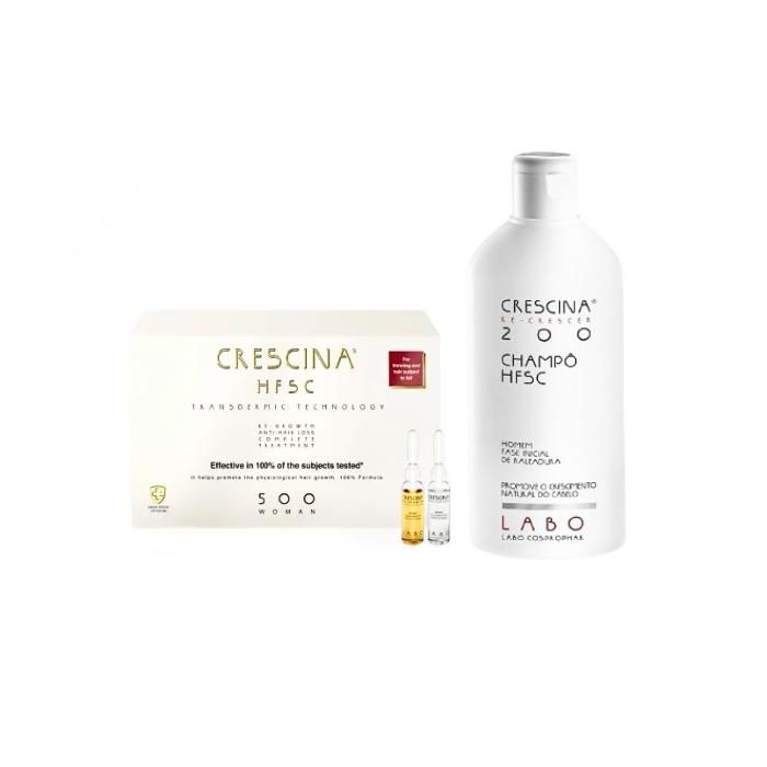 Creshina HFSC Transdermic 500 Woman+Shampoo Woman 200ml Pack