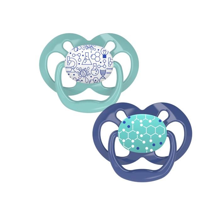 Dr Brown's 2 Sucette Advantage Chimie Bleu 6-18m