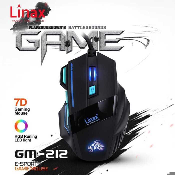 Souris Gaming RGB filaire 7 boutons pour gamer, idéale pour jeu, haute précision mouse RGB avec max DPI 3200 -1.5m