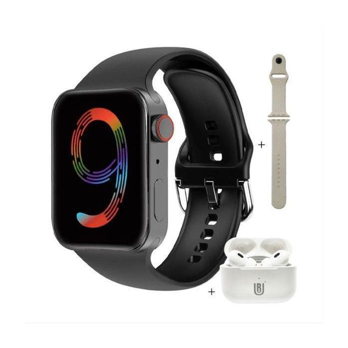 Pack SmartWatch W9 Pro Max 2.1" + AirPods 3ème génération