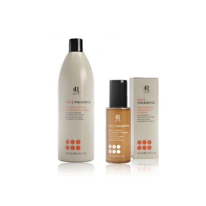 Real Macadamia Star Shampooing 1000ml + Sérum nourrissant 100ml