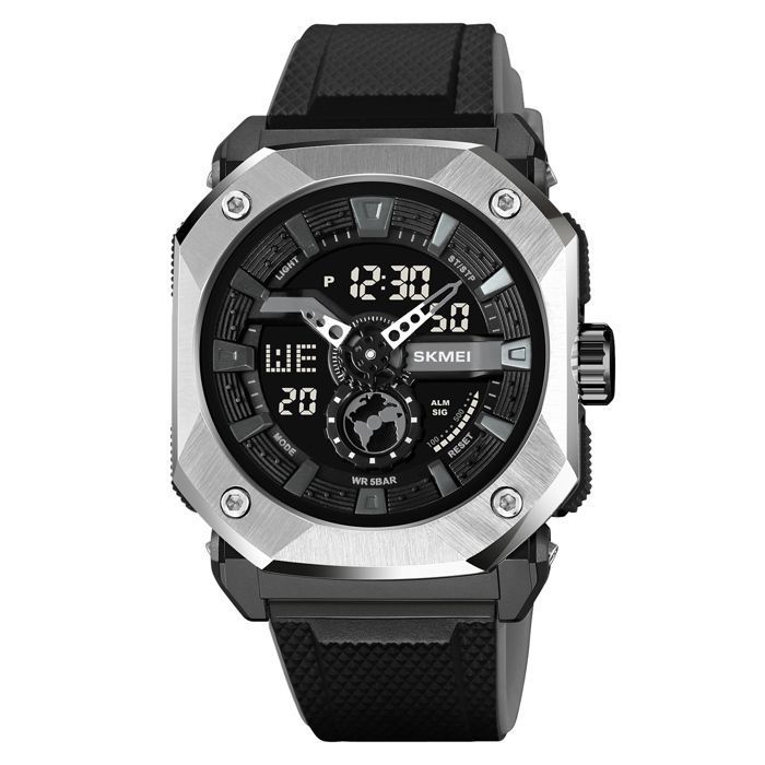 nouveau luxe hommes mode multifonction numérique métal poignet Date montre analogique