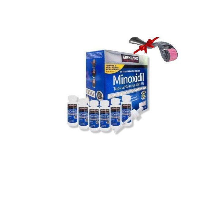 Traitement capillaire - KIRKLAND - Minoxidil 5% - 6 Bouteilles de 60ml