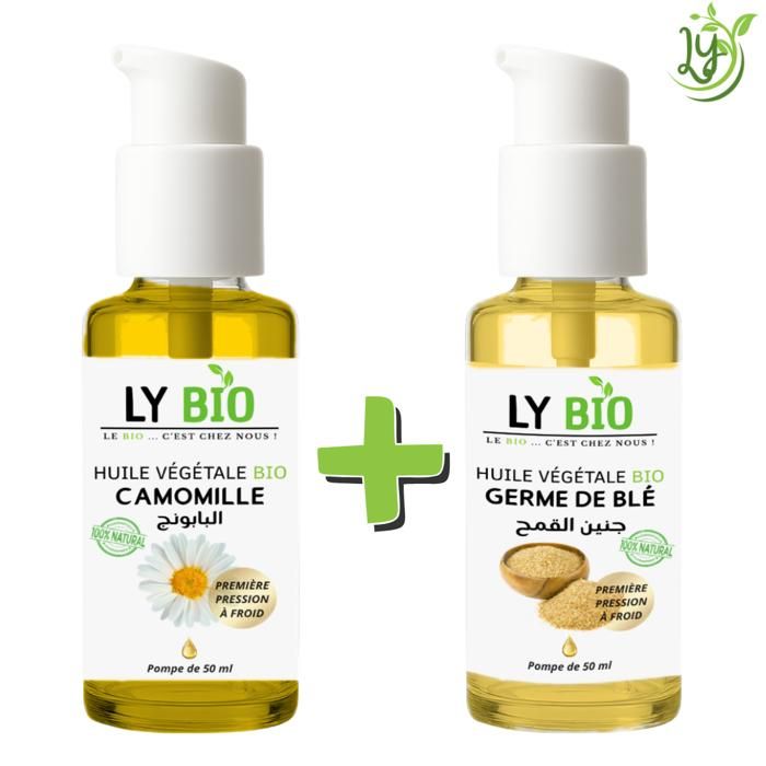 Pack d'huiles - LYBIO - Camomille et Germe de Blé - 50ml - Nourrissant - Mixte