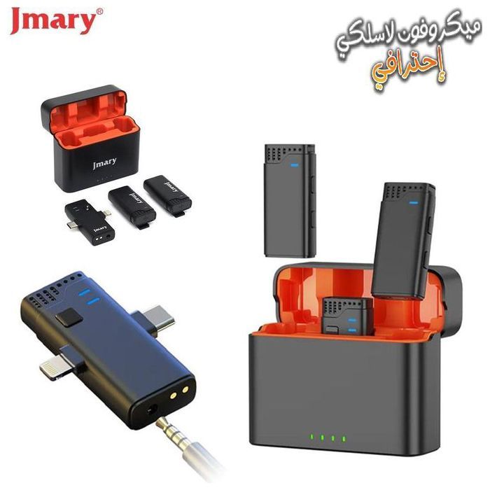 Jmary Microphone Lavalier Sans Fil Professionnel MW-16 – Double Micro 2.4GHz pour mobile et appareil photo