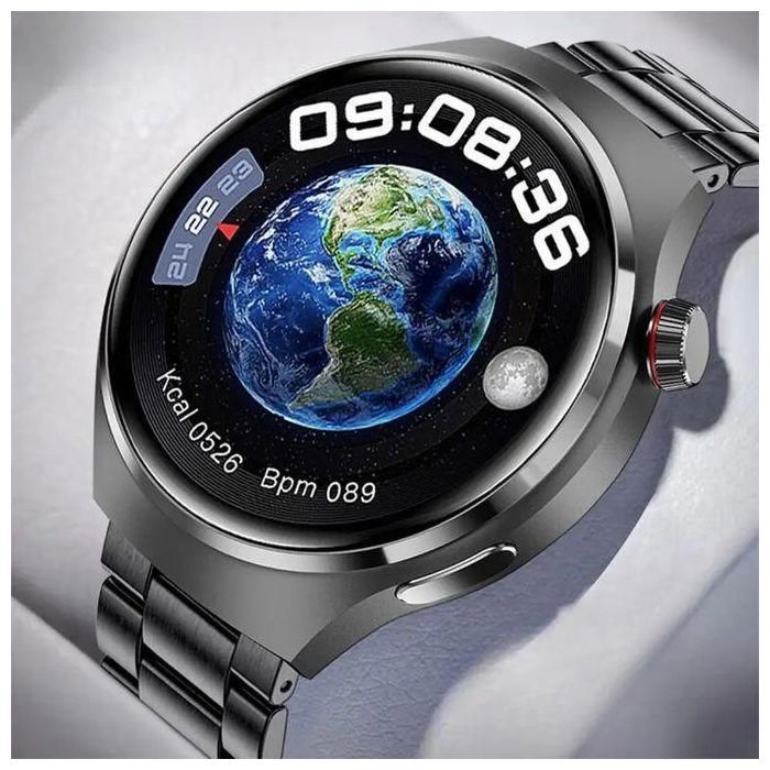 HW6 Max Smartwatch 2024 - Écran AMOLED 1.52", Suivi Santé 24/7, 100+ Modes Sport, IP67, Maroc