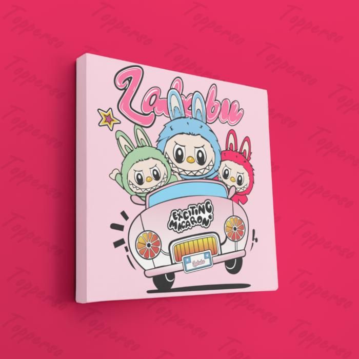 Tableau décoratif mural - GENERIC - Labubu - 30cm x 30cm - Multicolore - Intérieur