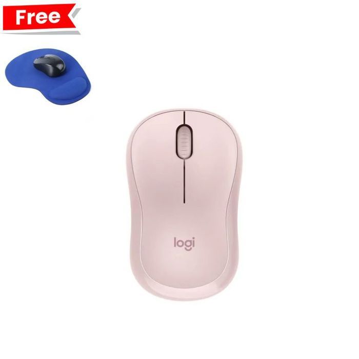 Souris - Sans fil - Logitech - M240 Silent - Rose + Tapis de Souris Offert