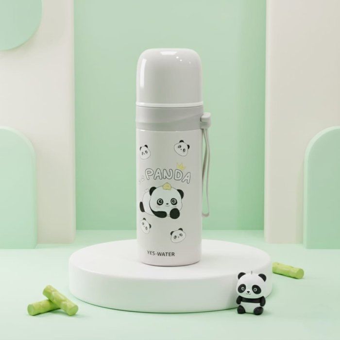 Bouteille d'eau Isotherme - AYA HOME - 350ml - Acier Inoxydable - Design Panda - Mixte